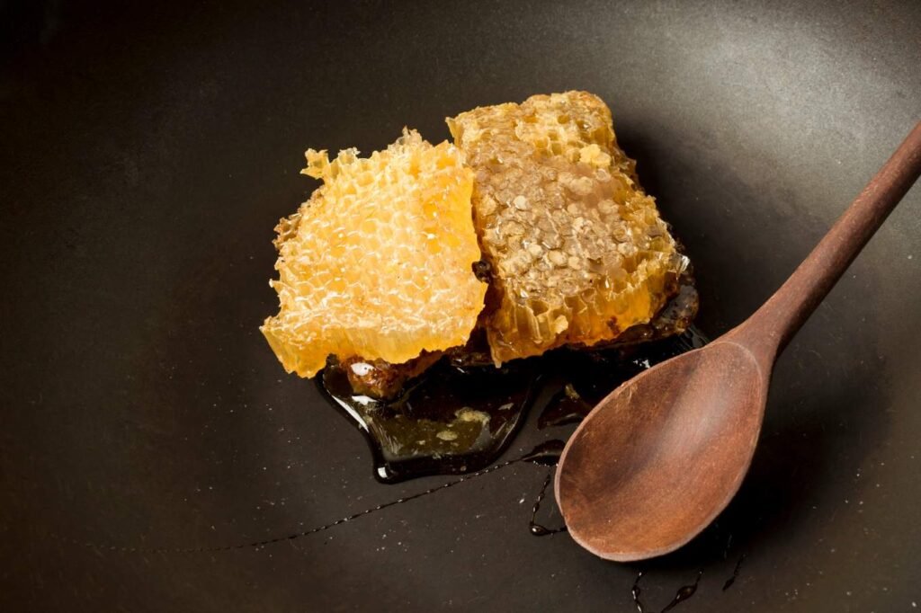 miel cristalizada cremada