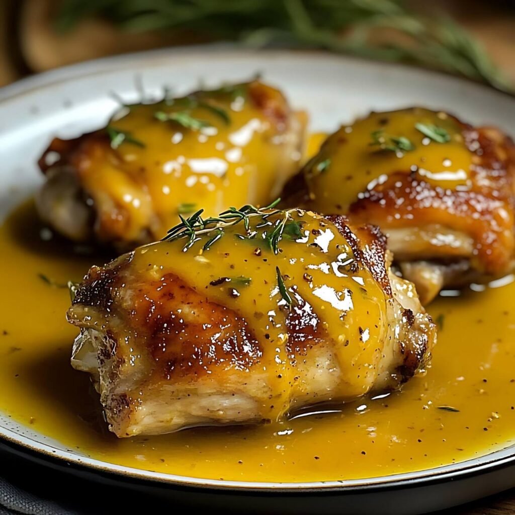 pollo a la miel y mostaza 